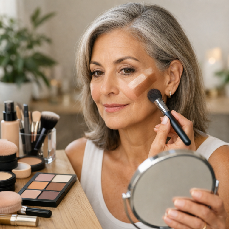 Contouring naturel pour peaux matures — astuces pour un visage sculpté et lumineux